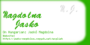 magdolna jasko business card