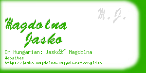 magdolna jasko business card